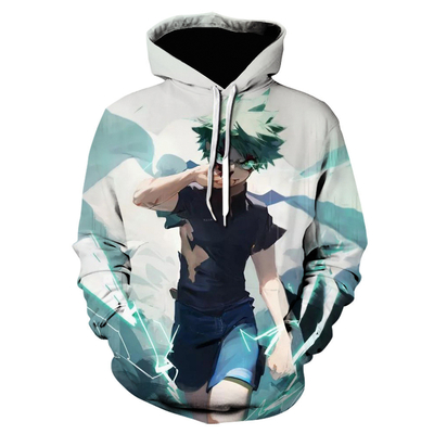 Buy Graphic Sublimation Print Hoodie Anime Woven Plain Dye Sublimation Sweatshirts online manufacture