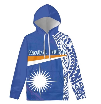 Buy Marshall Island Flag Custom Sublimation Hoodie Sweater Polynesian Oversized online manufacture