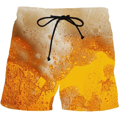 Buy Anti UV Custom Swim Trunks Digital Sublimation Printing Shorts For Men Breathable online manufacture