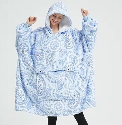 Buy Anime Print Design Thick Hoodie Blanket Hoodie Fleece Tv Blanket online manufacture