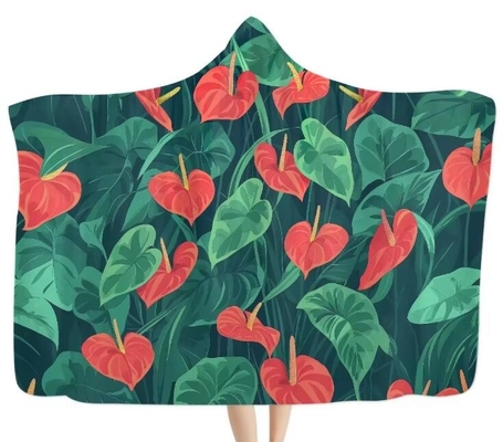 Buy Anthurium Hawaii Print Oversized Hooded Blankets online manufacture