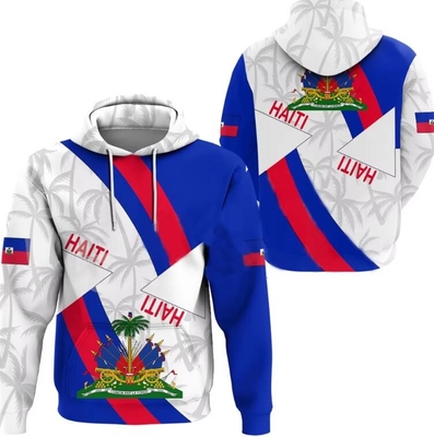 Buy Custom Name Number Haitian Full Sublimation Sweatshirt Nation Flag Country Printed online manufacture