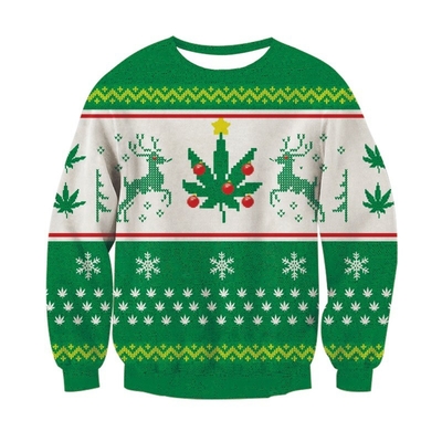 Buy Men's 3D Digital Printing Christmas Long-sleeved Men's Women's Round  Neck Sweatshirt online manufacture