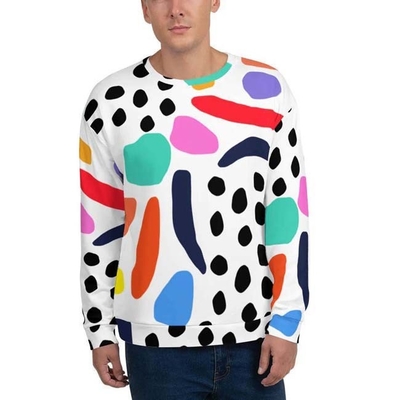 Custom Sublimation Crewneck Sweatshirt  Breathable