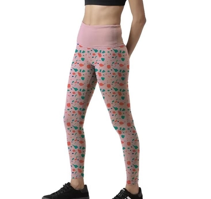 Slim Fit Custom Sublimated Leggings Yoga Pants Sportswear  Ankle Length