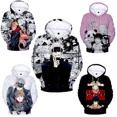 3D Print Anime Custom Sublimated Hoodies