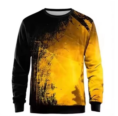 Custom Logo Fleece Sublimation Print Sweater Long Sleeve Streetwear Style
