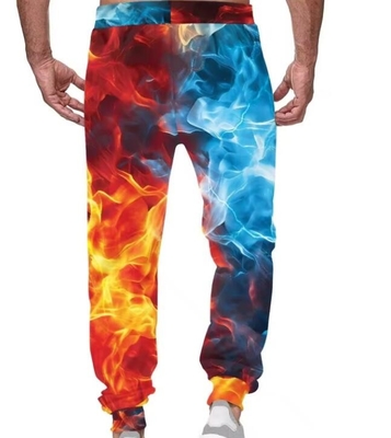 Regular Fit Custom Printed Sweatpants Quick Dry Patterned Joggers