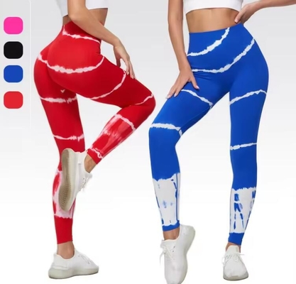 Yoga Activewear Seamless Plus Size Custom Printed Leggings Tie Dye Butt Lifting