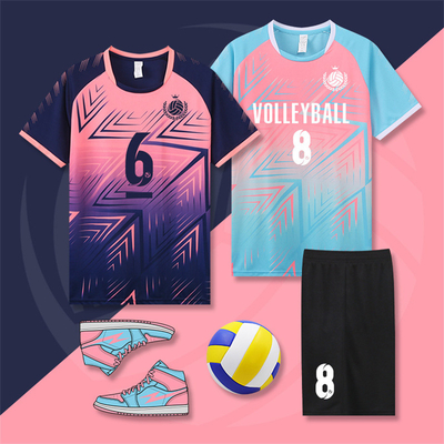 Volleyball Uniform Suit For Men And Women Custom Printed Summer Quick-drying Breathable Volleyball Jersey