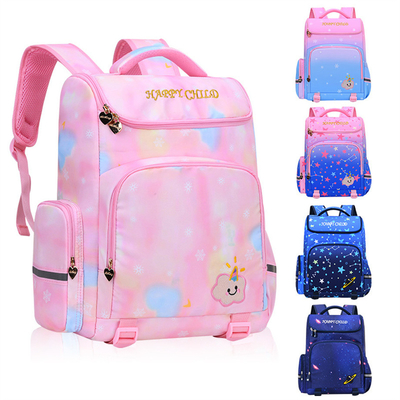 Children's Schoolbags Starry Sky Gradient Elementary School Students' Schoolbags Spine Protection