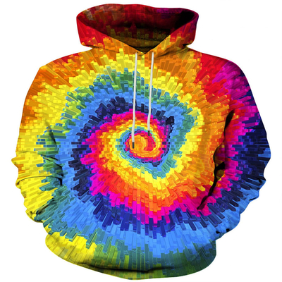 Hip-Hop Graffiti Print Men's Hoodies Hooded Sweatshirts Pullover Unisex