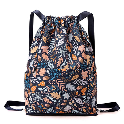 Fashion Sports Bckpack Lightweight Travel Multifunctional Women's Bag Large Capacity Printed Drawstring