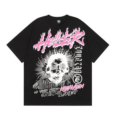 Oversized Tees Unisex Graffiti Knit Print Casual Tees Streetwear Vintage Summer Tops Tees