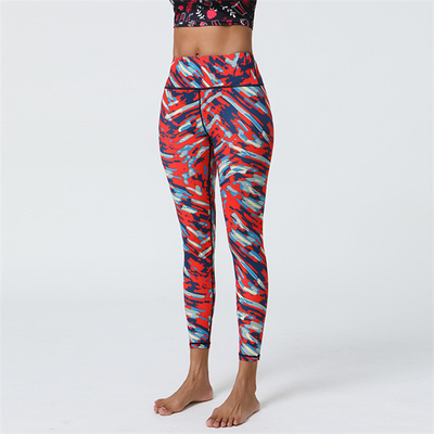 Wholesale European Size S-XL Yoga Pants High Waist Tights Butt-lifting Yoga Leggings Printed Women's Fitness Leggings