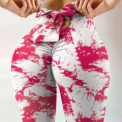 Wholesale Women Fitness High Waist Leggings Printed Leggings Sports Seamless Yoga Tie Dye Leggings