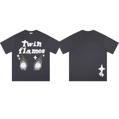 Graphic Print T-Shirt Vintage Drop Shoulder Short Sleeve Casual Loose Tees Summer Outfits